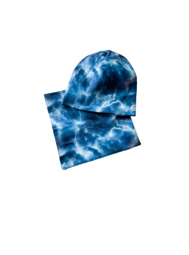 Kevad-sügis müts torusalliga komplekt kohe olemas sinise kirju 